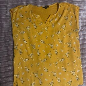 Floral Yellow Women's Top